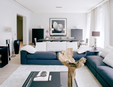 La Reserve Paris Apartments-livingroom 4-Classictravel.com-Virtuoso