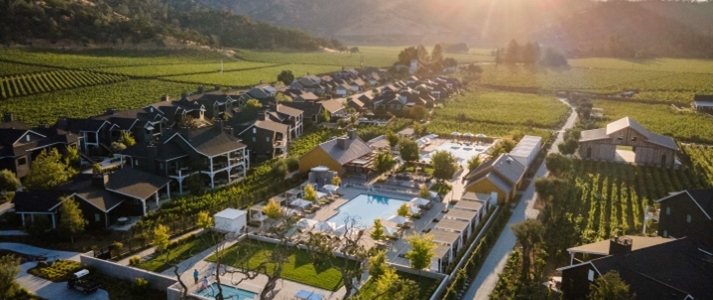 Four Seasons Napa Valley - Aerial View - Book on ClassicTravel.com