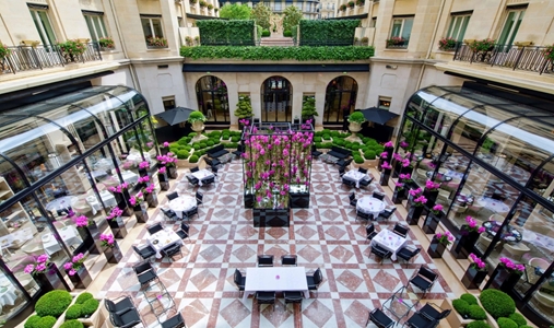 Four Seasons Hotel George V - Marble Courtyard - Book on ClassicTravel.com