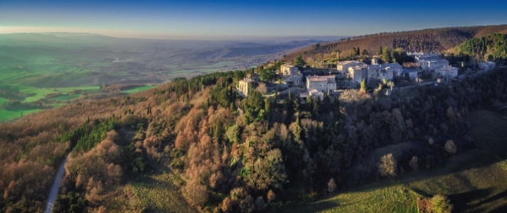 Hotel Monteverdi Tuscany - Aerial View - Book on ClassicTravel.com