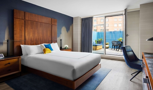 Gansevoort Meatpacking - Terrace Queen Bedroom - Book on ClassicTravel.com