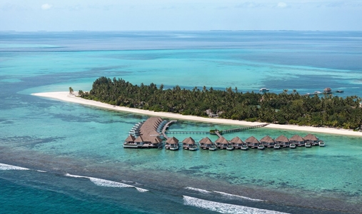 Six Senses KANUHURA MALDIVES - Water Villas Aerial - Book on ClassicTravel.com