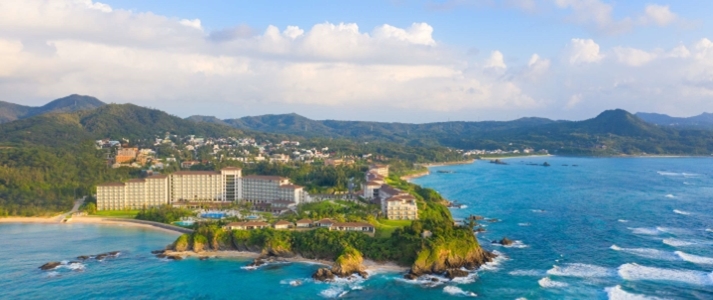 Halekulani Okinawa - Aerial View - Book on ClassicTravel.com