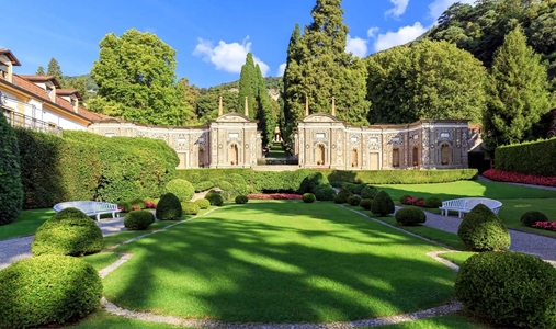 Villa d'Este - Mosaic Front View - Book on ClassicTravel.com