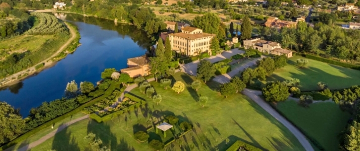 Villa La Massa - Aerial View - Book on ClassicTravel.com