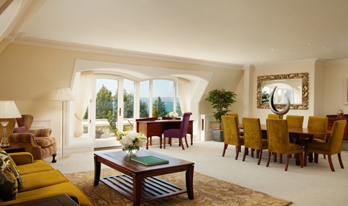 Culloden Estate and Spa - Palace Suite Lounge View - Book on ClassicTravel.com