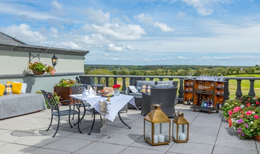 Glenlo Abbey Hotel and Estate - Presidential Suite Terrace - Book on ClassicTravel.com