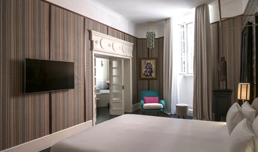 Hotel Vilon - Borghese Terrace Suite Garden Bedroom