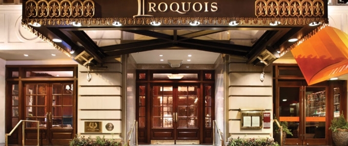 The Iroquois New York - Entrance - Book on ClassicTravel.com