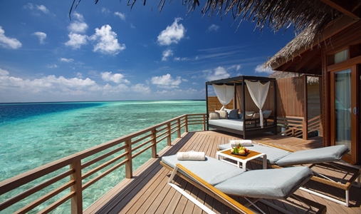 Baros Maldives - Water Villa Deck