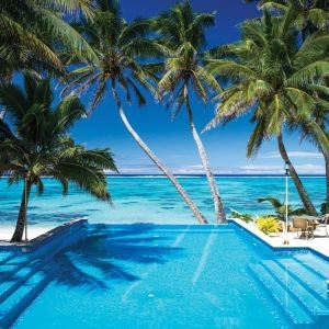 Little Polynesian Resort - Infinity Pool Lagoon View