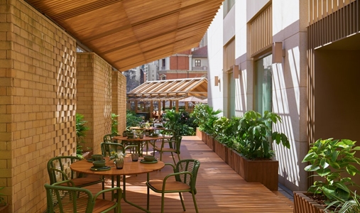 The Sukhothai Shanghai - Urban Cafe Terrace - Book on ClassicTravel.com
