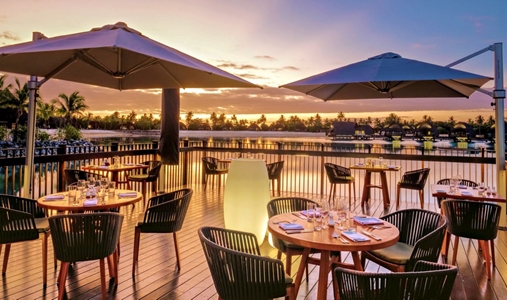 Fiji Marriott Resort Momi Bay - Goji Kitchen & Bar at Dusk - Book on ClassicTravel.com