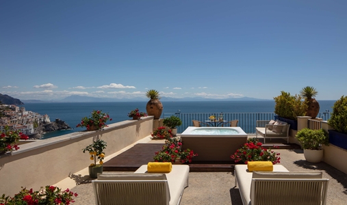 Anantara Convento di Amalfi - Junior Sea View Terrace Suite with Jacuzzi View - Book on ClassicTravel.com