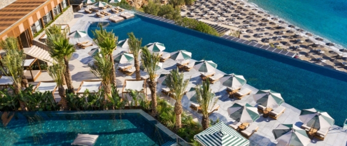 Daios Cove Luxury Resort and Villas - Aerial View - Book on ClassicTravel.com