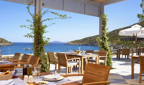 Daios Cove Luxury Resort and Villas - Taverna Restaurant - Book on ClassicTravel.com