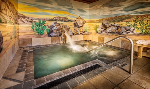 Sierra Grande Lodge - Interior Hot Springs Tub - Book on ClassicTravel.com