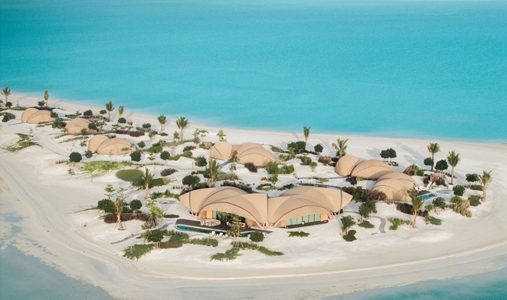 Nujuma, a Ritz-Carlton Reserve - Beach Villas Aerial View - Book on ClassicTravel.com