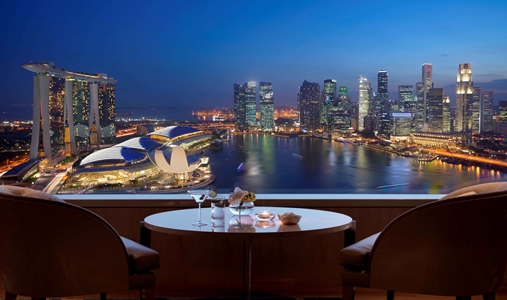 The Ritz-Carlton, Millenia Singapore - Club Lounge View - Book on ClassicTravel.com