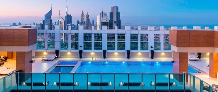 Sheraton Grand Hotel Dubai - Rooftop Pool - Book on ClassicTravel.com