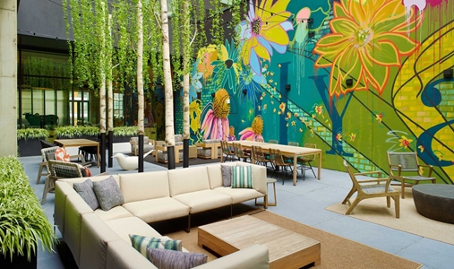 Bellyard, West Midtown Atlanta, a Tribute Portfolio Hotel - Garden Courtyard - Book on ClassicTravel.com