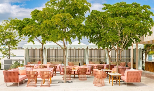 the goodtime hotel Miami Beach a Tribute Portfolio Hotel - Outdoor Seating Area - Book on ClassicTravel.com