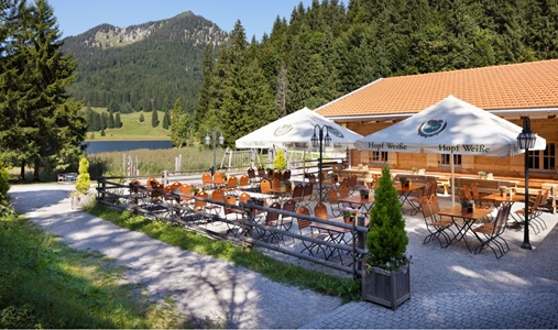 Arabella Alpenhotel am Spitzingsee, a Tribute Portfolio Hotel - Spitzing Alm Terrace - Book on ClassicTravel.com