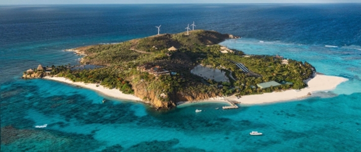 Necker Island - Aerial View - Book on ClassicTravel.com