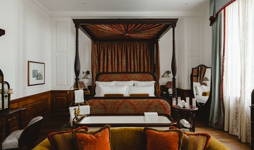 The Ned London - Heritage Bedroom Hero - Book on ClassicTravel.com