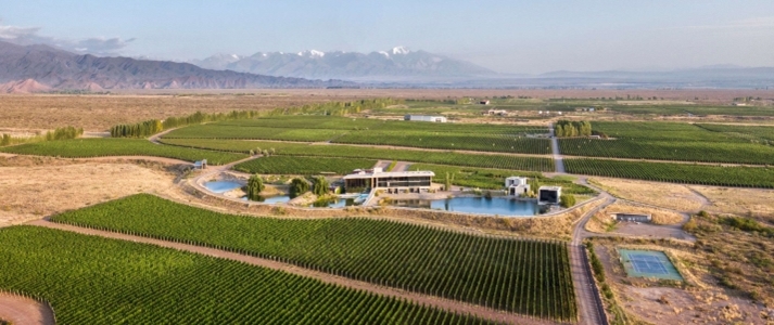 Casa de Uco Vineyards & Wine Resort - Drone View - Book on ClassicTravel.com