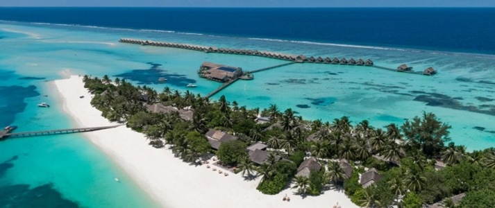 LUX South Ari Atoll - Aerial View - Book on ClassicTravel.com